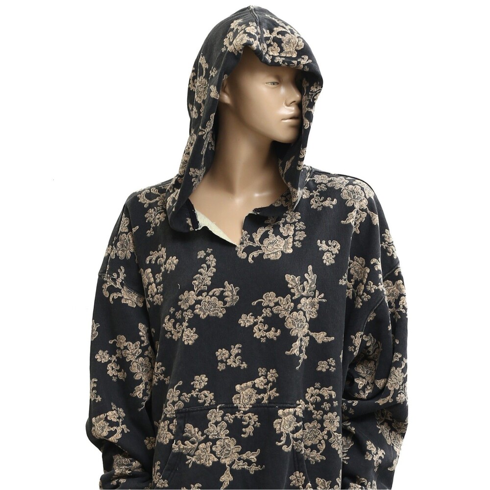 Free People We The Free It's A Vibe Print Hoodie Top Oversized Slouchy XS 288045 - Picture 5 of 9